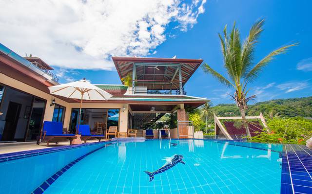 Private Villa in Phuket - Malee Outdoor Pool Area